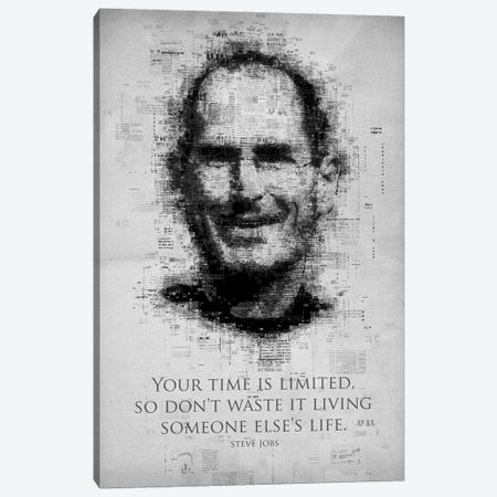 Steve Jobs Canvas Print #GFN287} by Gab Fernando Canvas Art Print