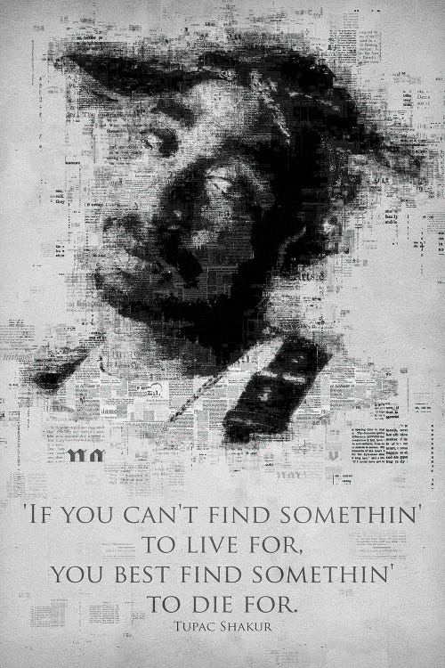 Tupac Shakur by Gab Fernando wall art