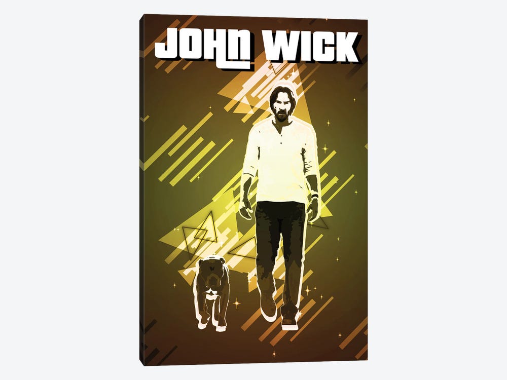 John Wick Retro by Gab Fernando 1-piece Canvas Print