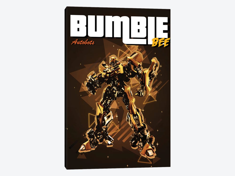 Bumble Bee Retro by Gab Fernando 1-piece Art Print