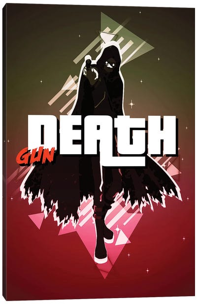 Death Gun Sao Retro Canvas Art Print - Other Anime & Manga Characters