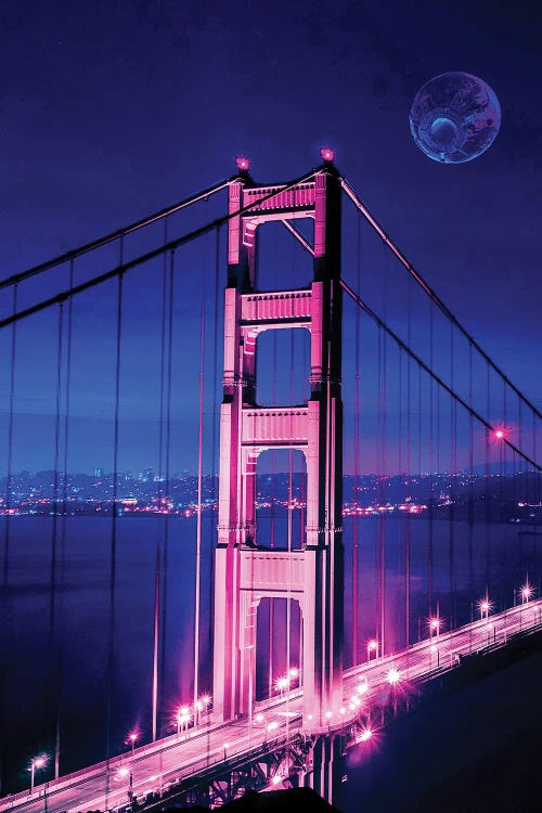 Cyberpunk Bridge by Gab Fernando wall art