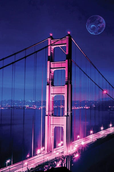 Golden Gate Bridge: Cyberpunk Bridge by Gab Fernando