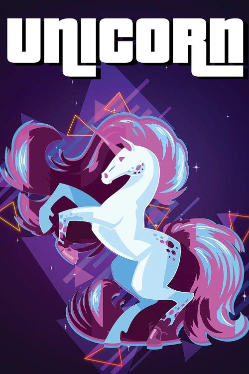 Unicorn Retro III by Gab Fernando wall art