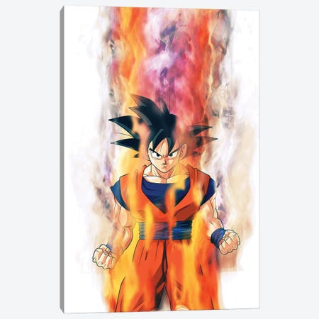 Goku On Smoke II Canvas Print #GFN326} by Gab Fernando Canvas Artwork