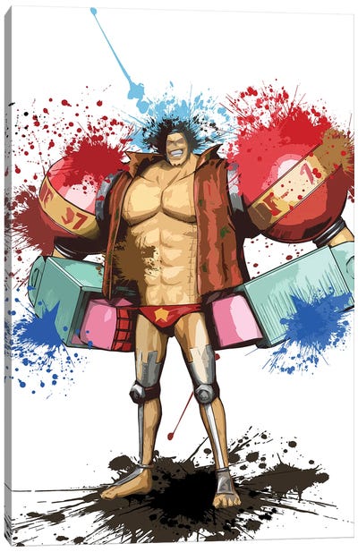 Franky Watercolor Canvas Art Print - One Piece