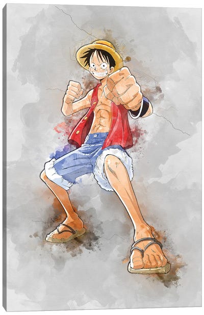 Luffy IV Canvas Art Print - Anime TV Show Art
