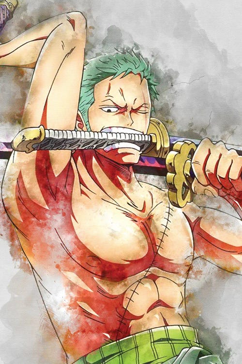 Zoro Watercolor II by Gab Fernando wall art