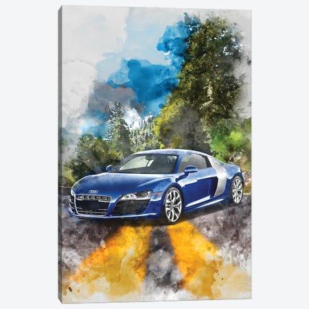 Audi R8 Canvas Print #GFN366} by Gab Fernando Canvas Art