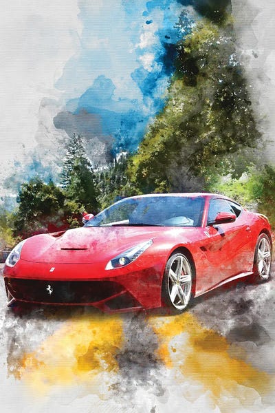 Ferrari 12 Berlinetta by Gab Fernando canvas print
