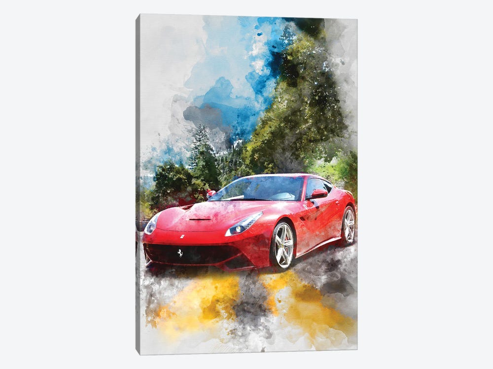 Ferrari 12 Berlinetta by Gab Fernando 1-piece Canvas Art