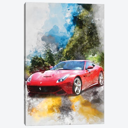 Ferrari 12 Berlinetta Canvas Print #GFN369} by Gab Fernando Canvas Art Print
