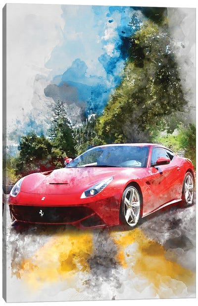 Ferrari 12 Berlinetta Canvas Art Print - Ferrari