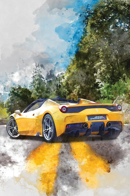 Ferrari 458 Speciale Apert by Gab Fernando wall art