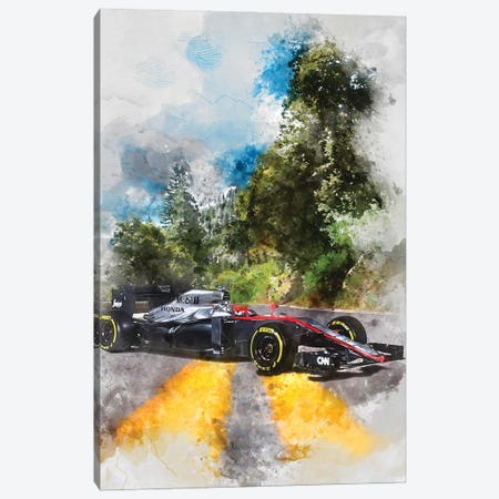 Honda F1 Canvas Print #GFN372} by Gab Fernando Canvas Wall Art