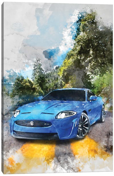 Jaguar XKR-S Canvas Art Print - Gab Fernando