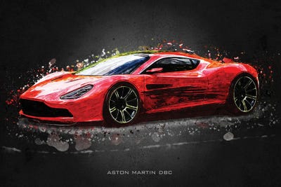 Aston Martin DBC by Gab Fernando art print