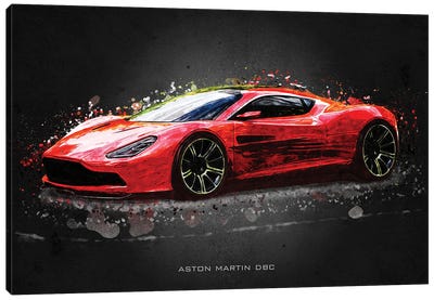 Aston Martin DBC Canvas Art Print - Gab Fernando