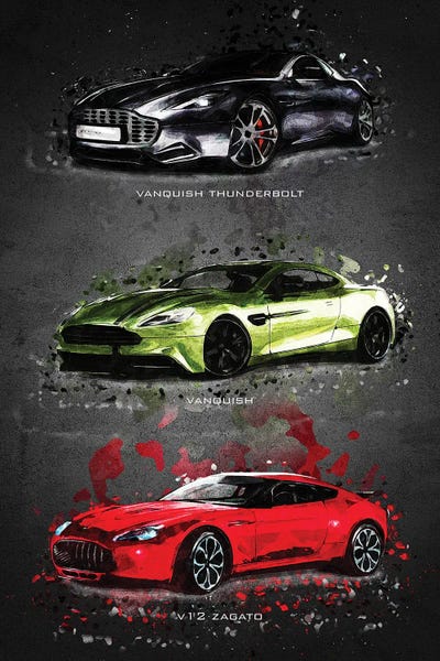 Aston Martin by Gab Fernando canvas print