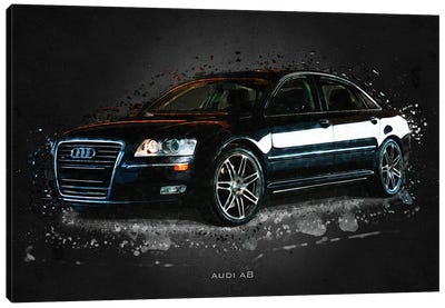 Audi A8 Canvas Art Print - Gab Fernando