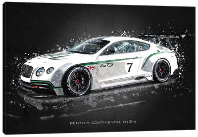 Bentley Continental GT3-R Canvas Art Print - Gab Fernando