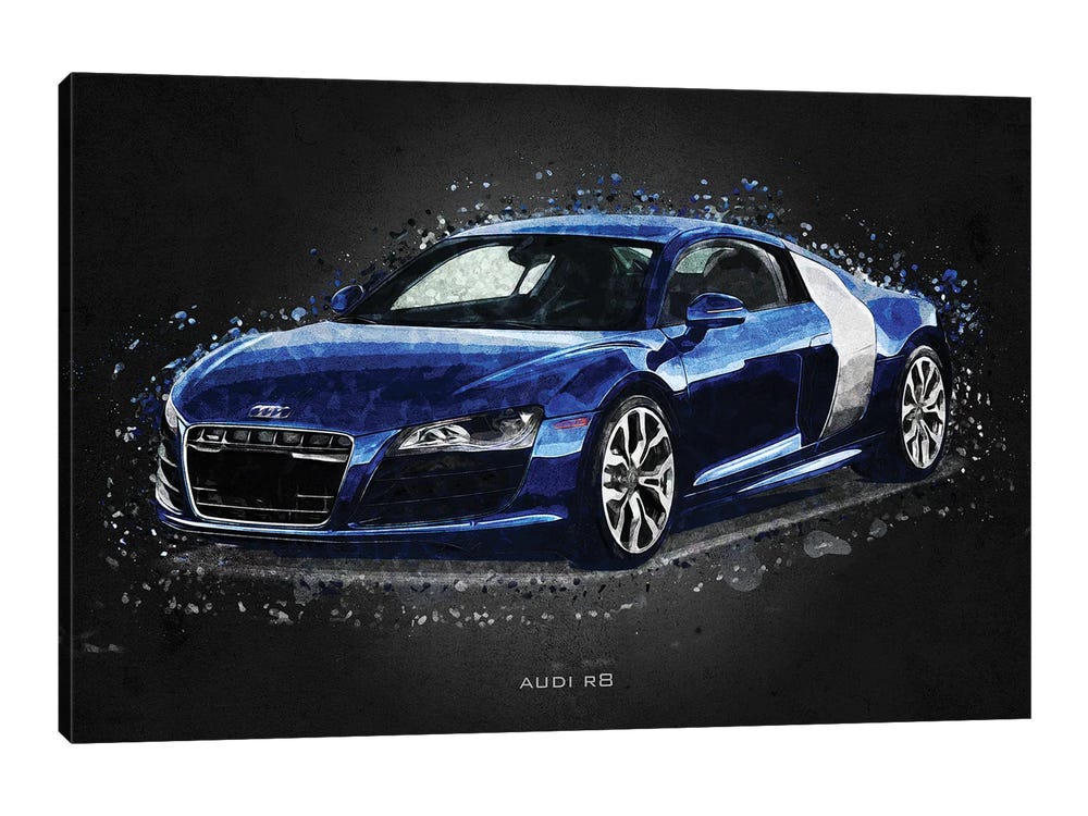 Audi R8 Acrylic Canvas Art Print by Gab Fernando