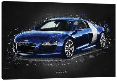Audi R8 Acrylic Canvas Art Print - Gab Fernando
