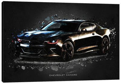 Chevrolet Camaro Acrylic Canvas Art Print - Gab Fernando