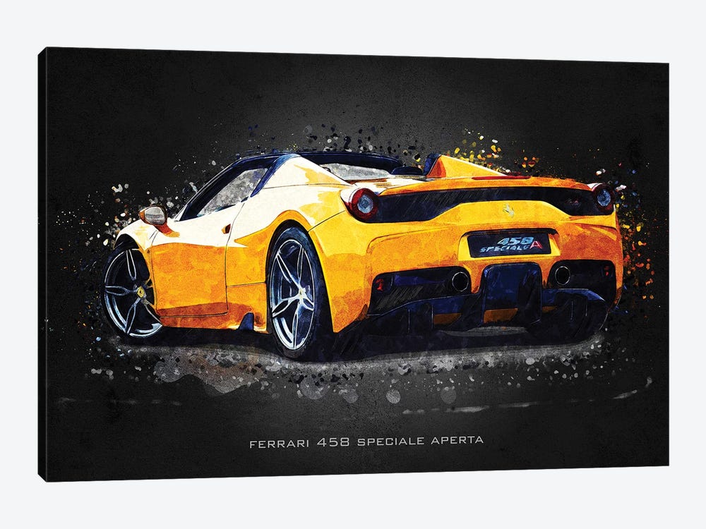 Ferrari 458 Speciale Aperta by Gab Fernando 1-piece Canvas Print