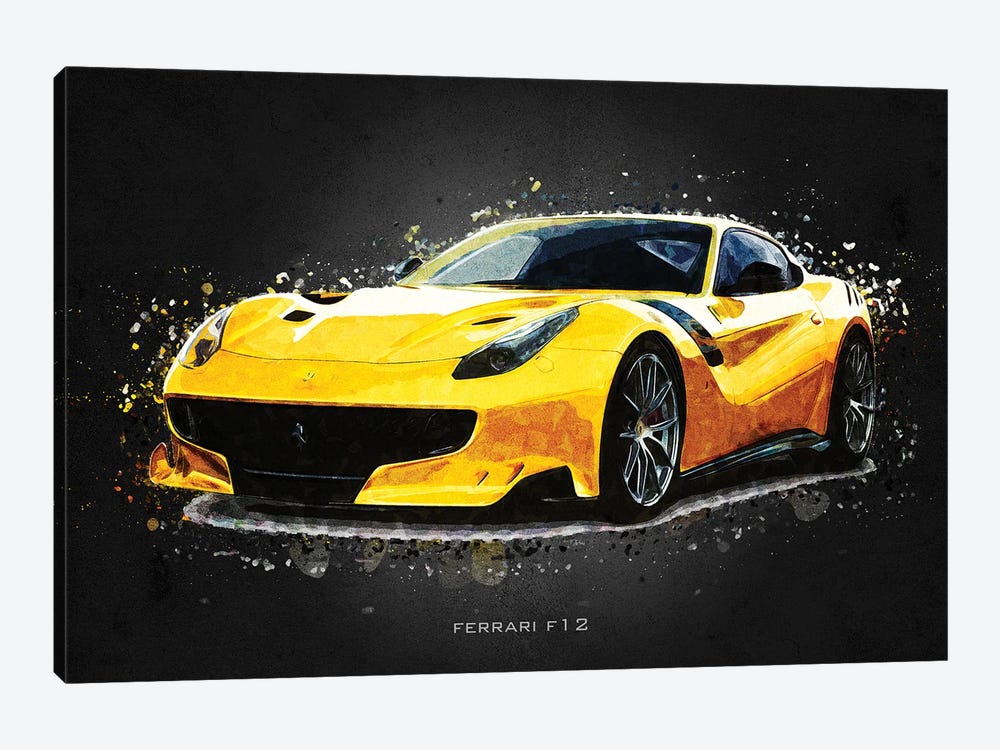 Ferrari F12 by Gab Fernando 1-piece Canvas Art
