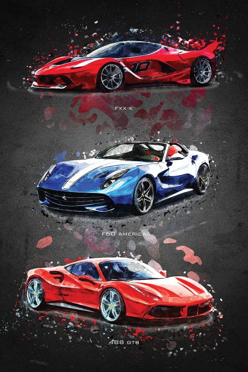 Ferrari1 by Gab Fernando wall art