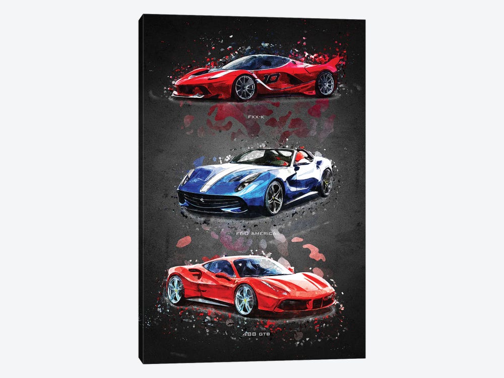 Ferrari1 by Gab Fernando 1-piece Canvas Artwork