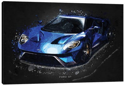 Ford GT Canvas Art Print - Gab Fernando