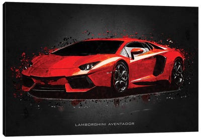 Lamborghini Aventador Canvas Art Print - Lamborghini