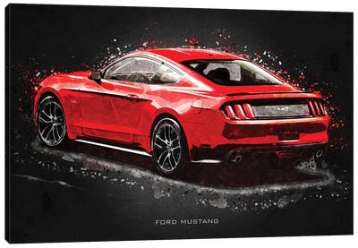 Ford Mustang Acrylic Canvas Art Print - Gab Fernando