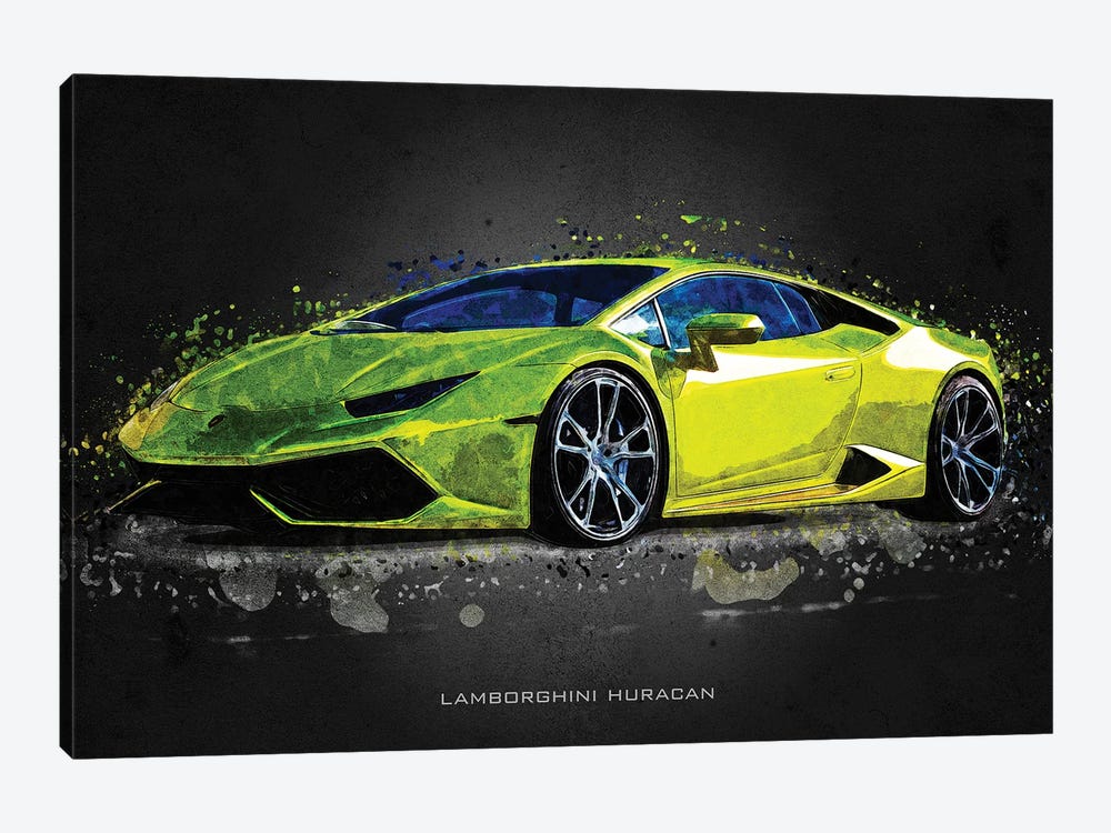 Lamborghini Huracan by Gab Fernando 1-piece Canvas Art Print