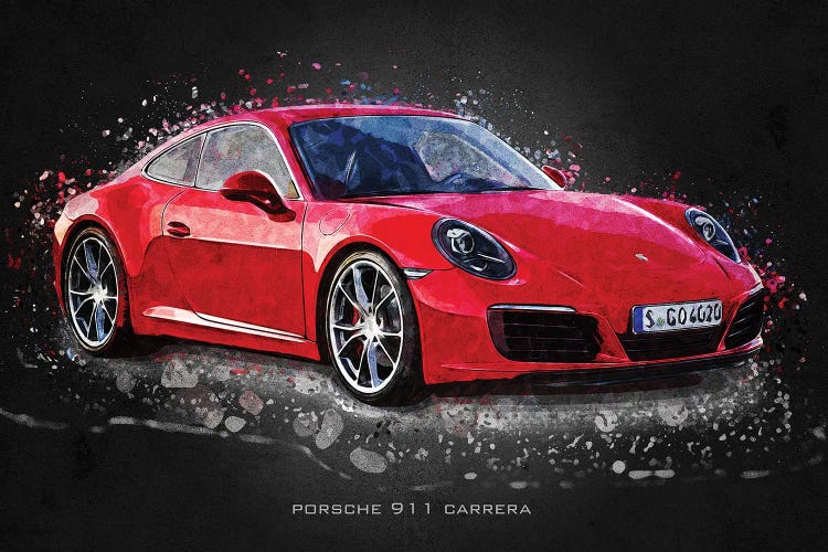 Porsche 911 Carrera by Gab Fernando wall art