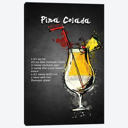 Pina Colada I Canvas Print #GFN426} by Gab Fernando Canvas Print