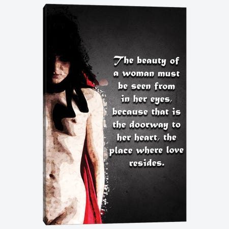Woman Quote I Canvas Print #GFN428} by Gab Fernando Canvas Artwork