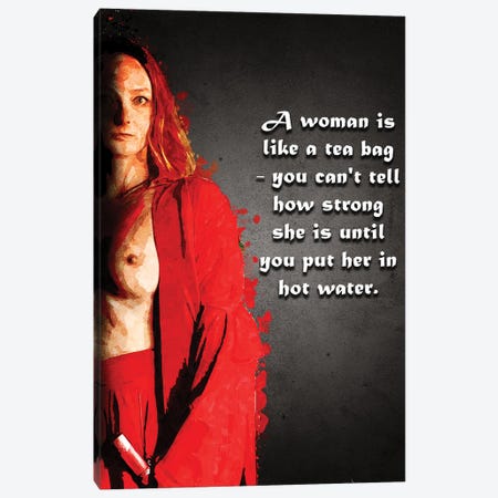 Woman Quote II Canvas Print #GFN429} by Gab Fernando Canvas Wall Art