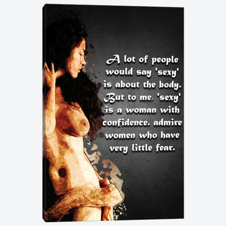 Woman Quote IV Canvas Print #GFN431} by Gab Fernando Art Print