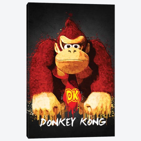 Donkey Kong Canvas Print #GFN436} by Gab Fernando Canvas Artwork