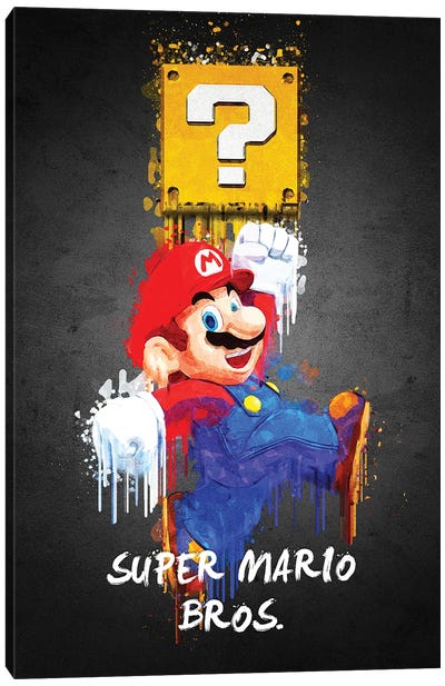 Mario Canvas Art Print - Mario