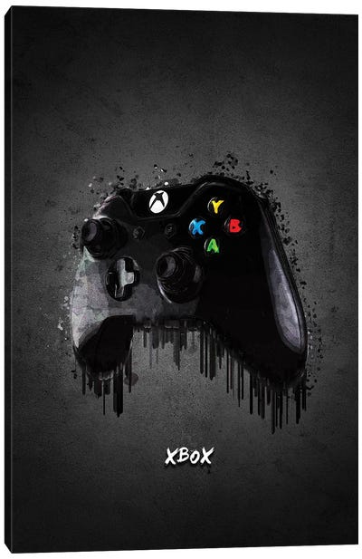 Xbox Controller Canvas Art Print - Video Games 