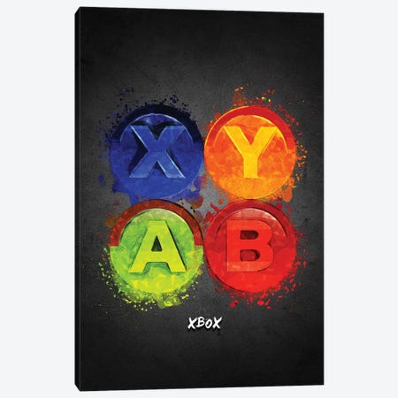 Xbox Keys Canvas Print #GFN443} by Gab Fernando Canvas Wall Art