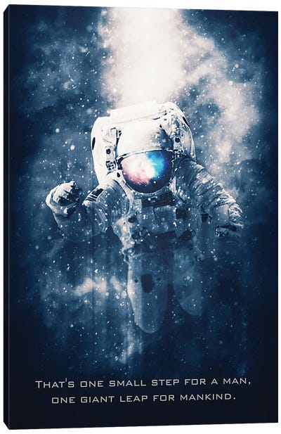 Astronaut Canvas Art Print - Gab Fernando