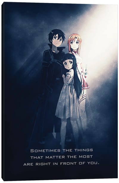 Sword Art Online Tagline Canvas Art Print - Other Anime & Manga Characters