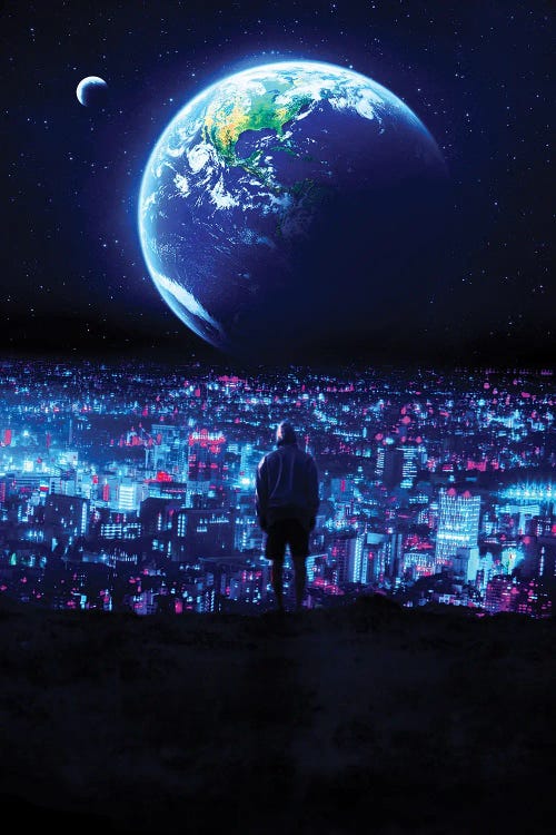 Alone 2077 by Gab Fernando wall art