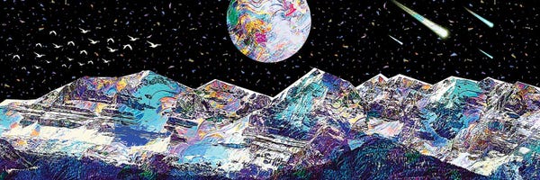 Astronomy & Space: Blue Mountain by Gab Fernando