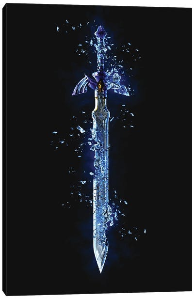 Link Sword Canvas Art Print - Video Game Art